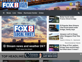'fox8live.com' screenshot