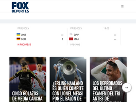 'foxdeportes.com' screenshot