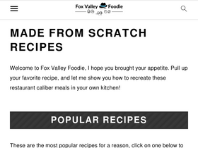 'foxvalleyfoodie.com' screenshot