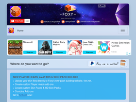 'foxynotail.com' screenshot