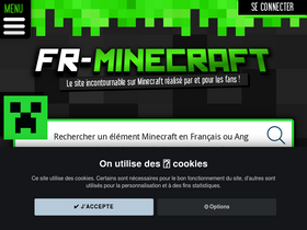 'fr-minecraft.net' screenshot
