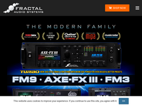'fractalaudio.com' screenshot