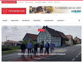 'fraenkischer.de' screenshot
