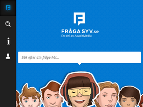 'fragasyv.se' screenshot