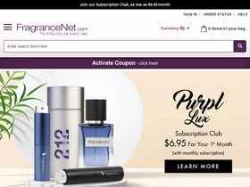 'fragrancenet.com' screenshot