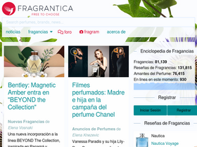 'fragrantica.es' screenshot