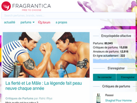 'fragrantica.fr' screenshot