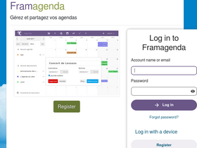 'framagenda.org' screenshot