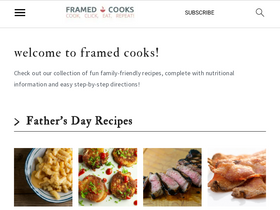 'framedcooks.com' screenshot