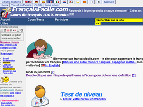 'francaisfacile.com' screenshot