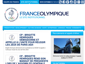 'franceolympique.com' screenshot