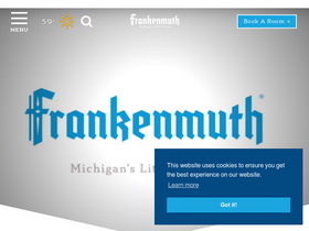 'frankenmuth.org' screenshot