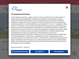 'frankfurt-airport.com' screenshot