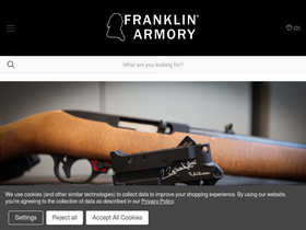 'franklinarmory.com' screenshot