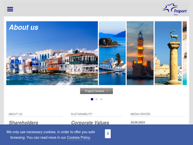 'fraport-greece.com' screenshot