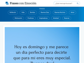 'frasesconemocion.com' screenshot