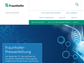'fraunhofer.de' screenshot