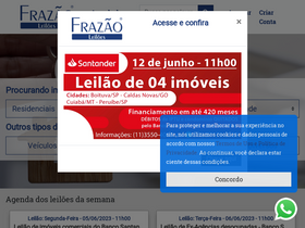 'frazaoleiloes.com.br' screenshot