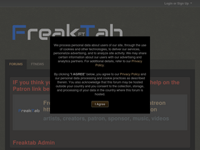 'freaktab.com' screenshot