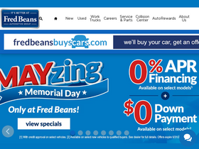 'fredbeans.com' screenshot