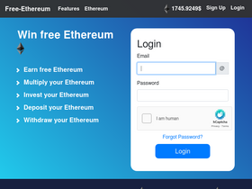 'free-ethereum.io' screenshot