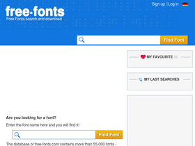 'free-fonts.com' screenshot