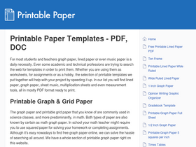 'free-printable-paper.com' screenshot