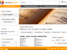 'free-scores.com' screenshot