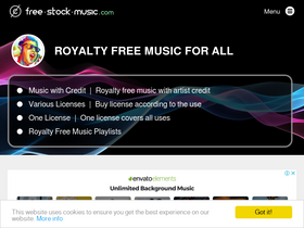 'free-stock-music.com' screenshot