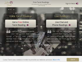 'free-tarot-reading.net' screenshot