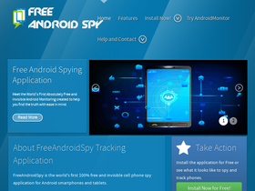 'freeandroidspy.com' screenshot