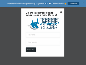 'freebieshark.com' screenshot