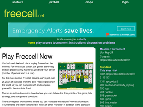 'freecell.net' screenshot