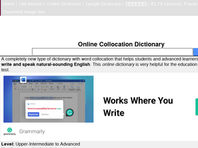'freecollocation.com' screenshot