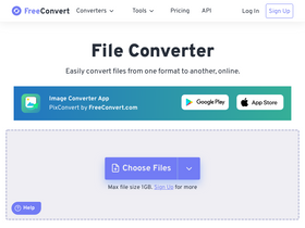 'freeconvert.com' screenshot
