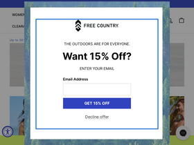 'freecountry.com' screenshot