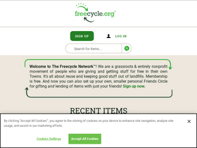 'freecycle.org' screenshot