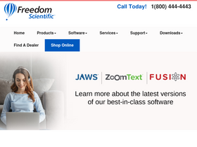 'freedomscientific.com' screenshot