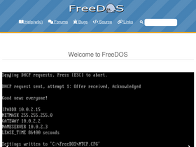 'freedos.org' screenshot
