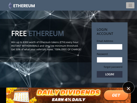 'freeethereum.com' screenshot