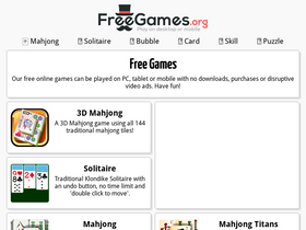 'freegames.org' screenshot