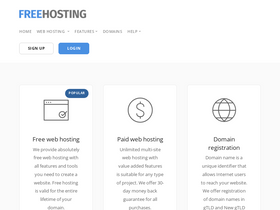 'freehosting.com' screenshot
