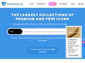 'freeicons.io' screenshot