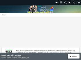 'freejinger.org' screenshot