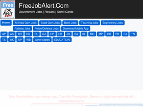 'freejobalert.com' screenshot