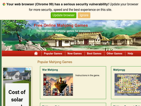 'freeonlinemahjonggames.net' screenshot