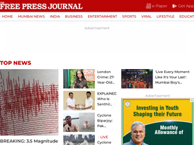 'freepressjournal.in' screenshot