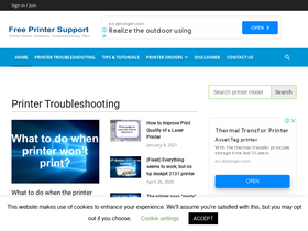 'freeprintersupport.com' screenshot