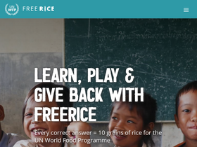 'freerice.com' screenshot