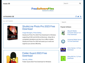 'freesoftwarefiles.com' screenshot